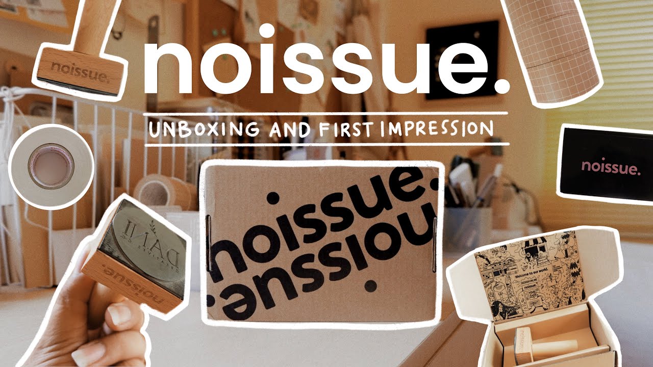 noissue custom tape & stamp // unboxing & first impression + indie folk playlist