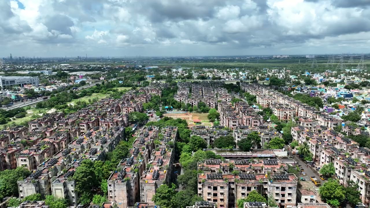 CHENNAI ENNORE HOUSING BOARD AND BEACH DRONE SHOT NAGU FILM MAKERS