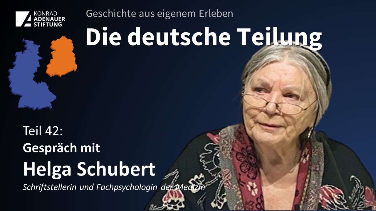 Teil 42 - Gespräch mit Helga Schubert : Die deutsche Teilung:Geschichte aus eigenem Erleben