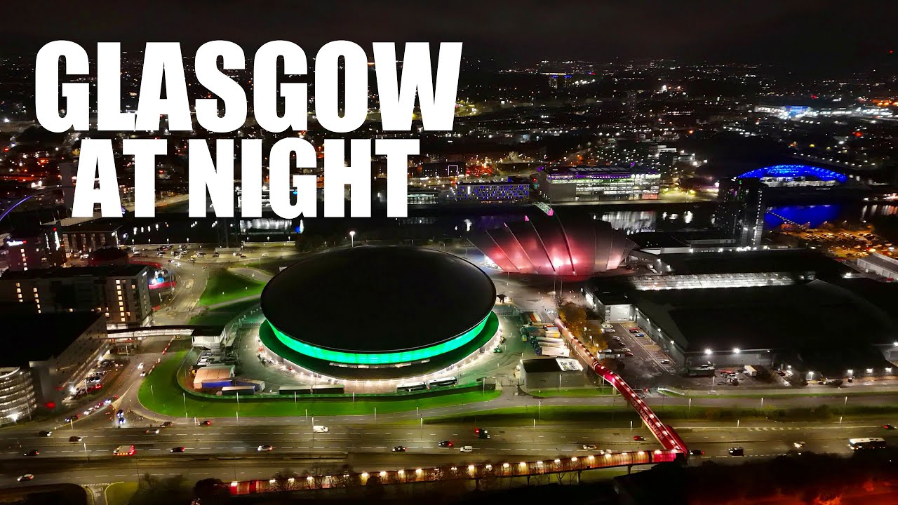 Glasgow at night