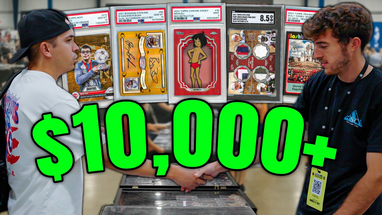 I Spent $10,000+ In ONLY 4 HOURS At a MASSIVE Card Show! 🔥
