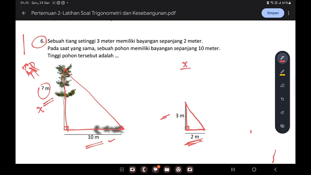 Pembahasan soal kontekstual kesebangunan 