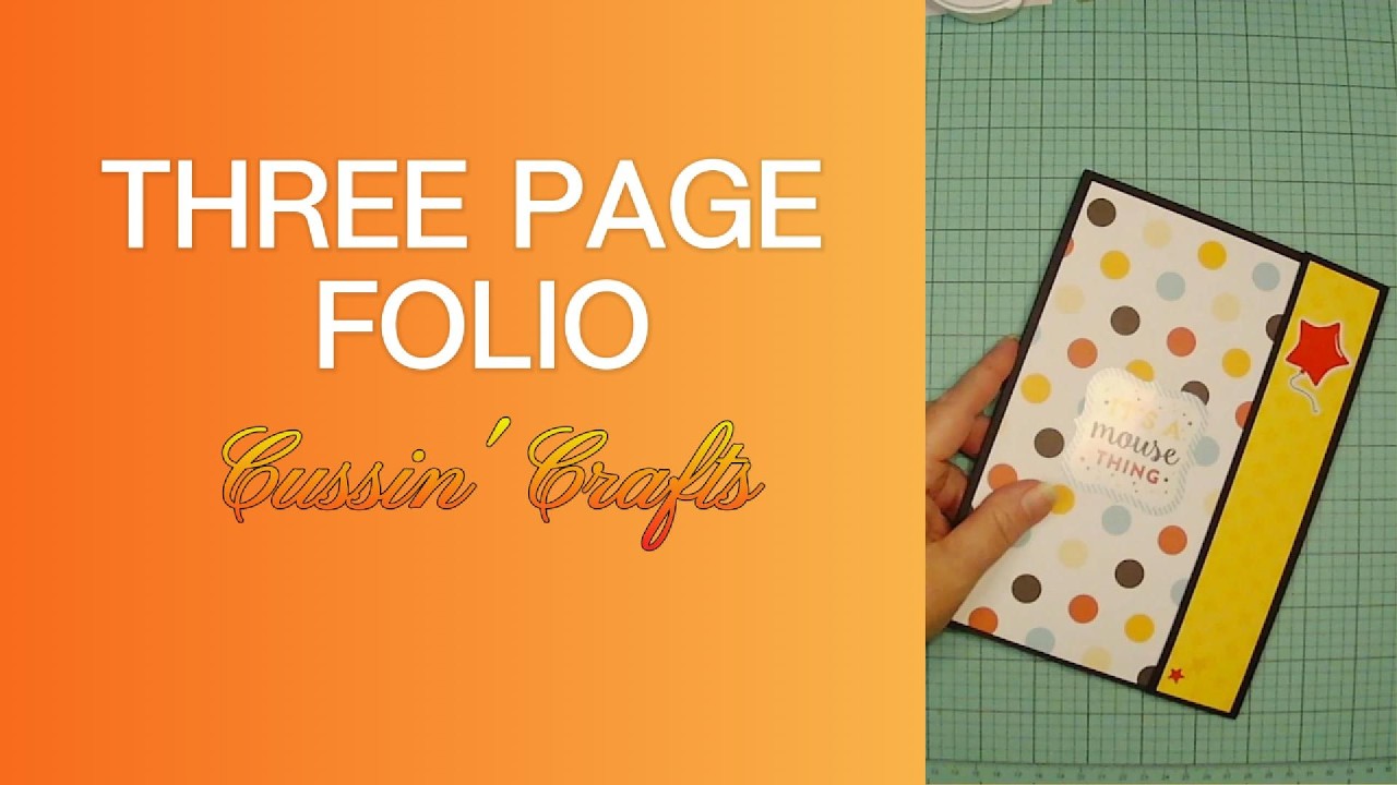Disney Themed Three Page Folio