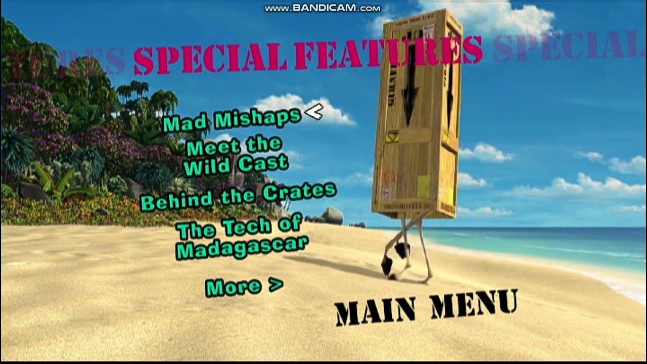 Madagascar DVD Menu Walkthrough (Part 1)