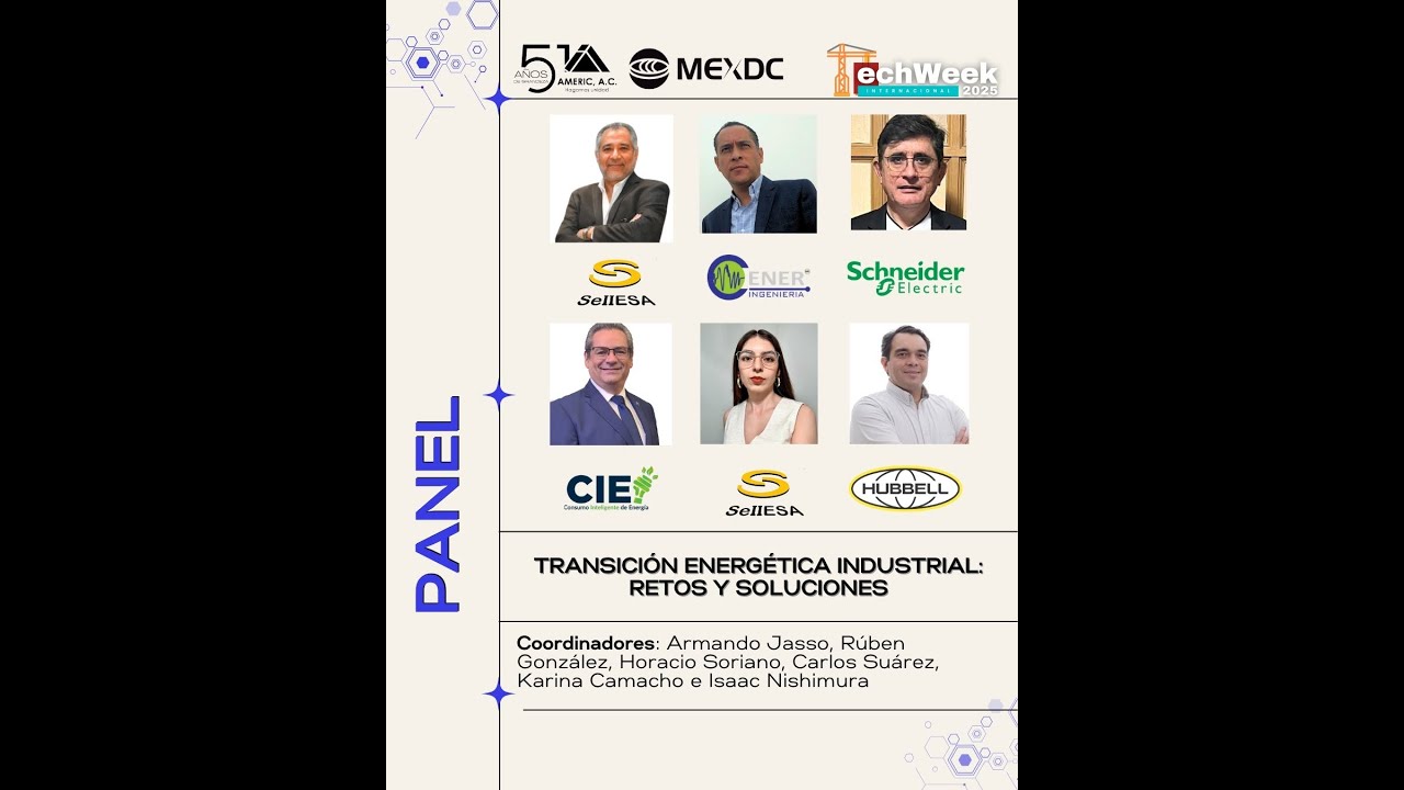 PANEL TECHWEEK | TRANSICIÓN ENÉRGETICA INDUSTRIAL: RETOS Y SOLUCIONES