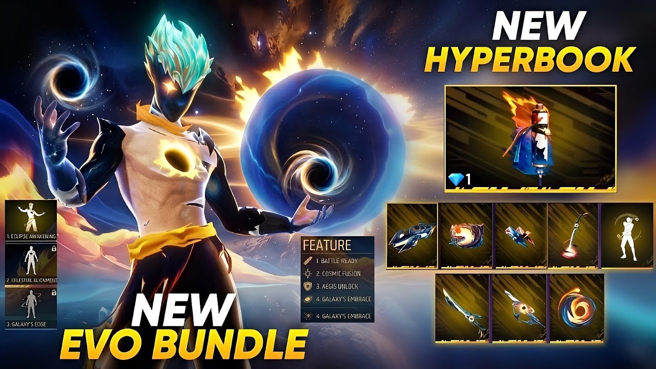 New Evo Legendary Eclipse Bundle l OB53 Update New Hyperbook l Free Fire New Event l Ff New Event