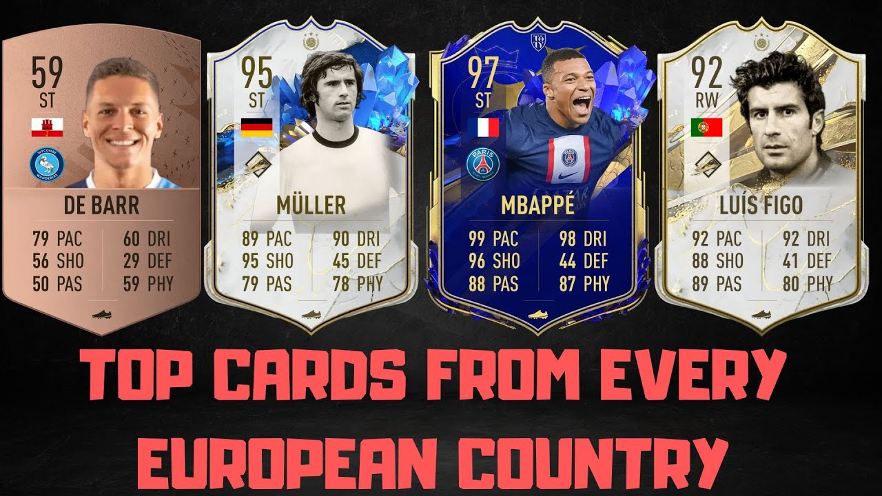 TOP CARDS FROM EVERY EUROPEAN COUNTRY IN FIFA 23