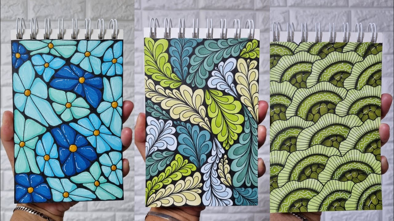 Beginner Friendly Zendoodle Ideas Compilation Part 2
