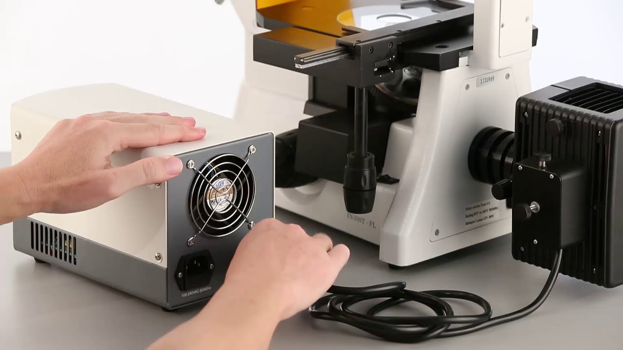 AmScope Fluorescence Microscope IN300T-FL Assembling Instruction