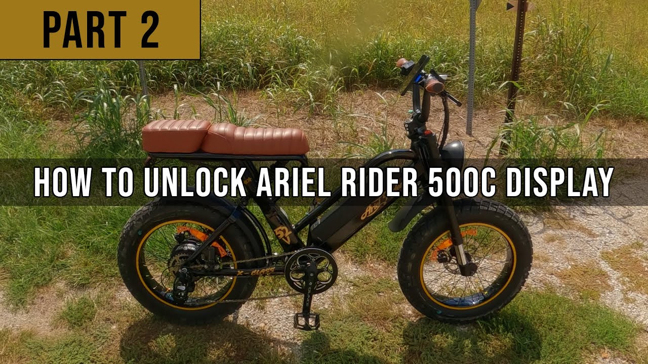 Unlocking the new Ariel Rider X-Class 500C Color Display