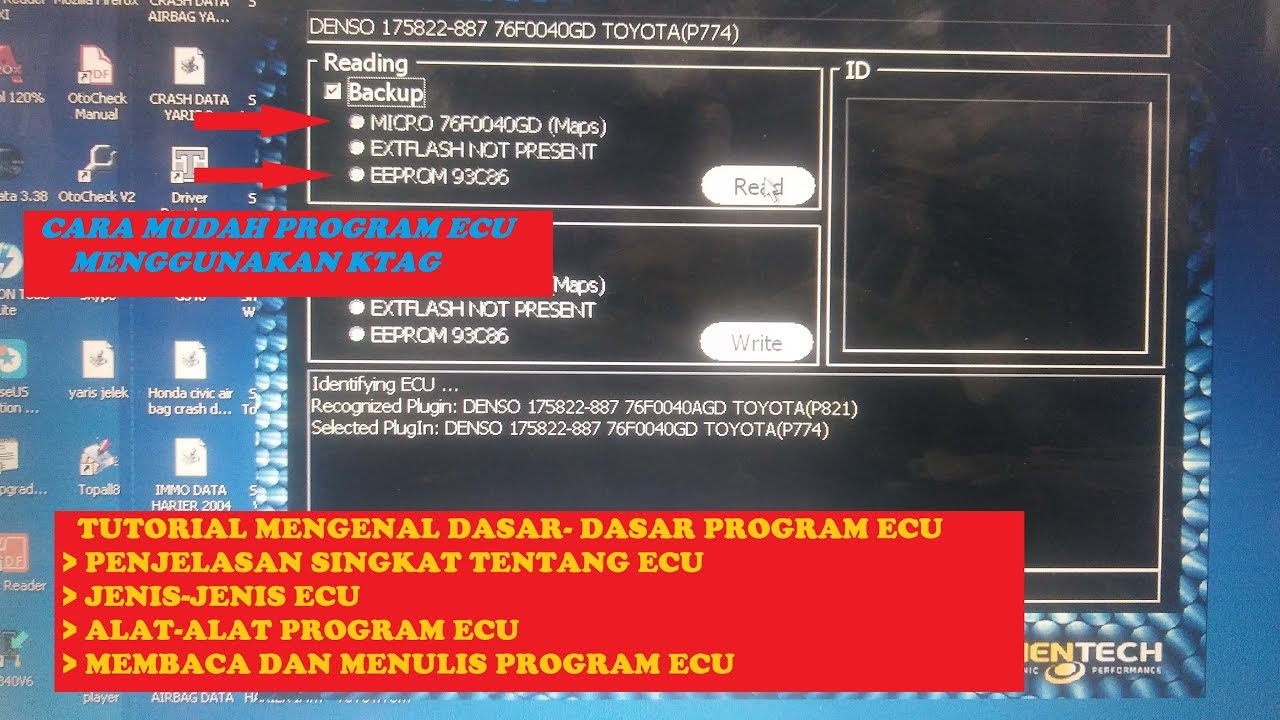 PART. 1 TUTORIAL MEMBACA ECU PROGRAM MENGGUNAKAN K-TAG (INTRO) (OTOMOTIF) TOYOTA (English Subtitle)