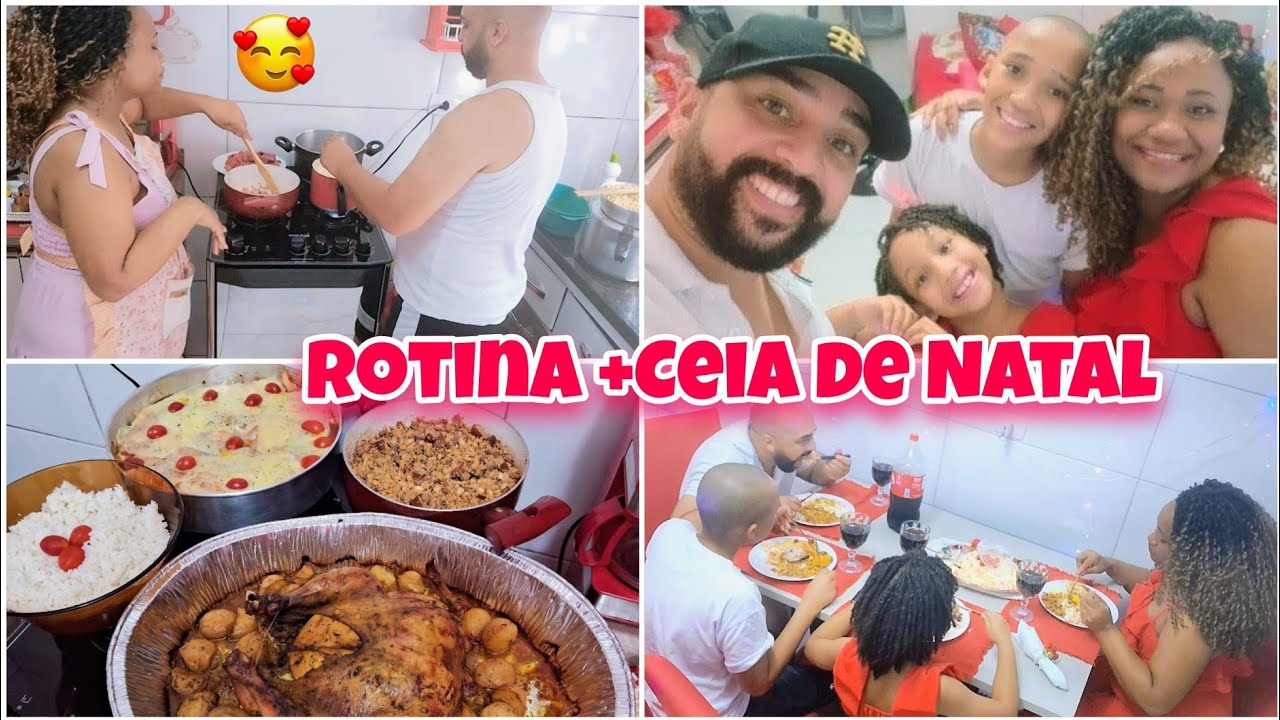 ROTINA  Real: LİMPEZA RÁPIDA na COZİNHA e NOSSA CEİA de NATAL🌲MARİDO NA COZINHA!