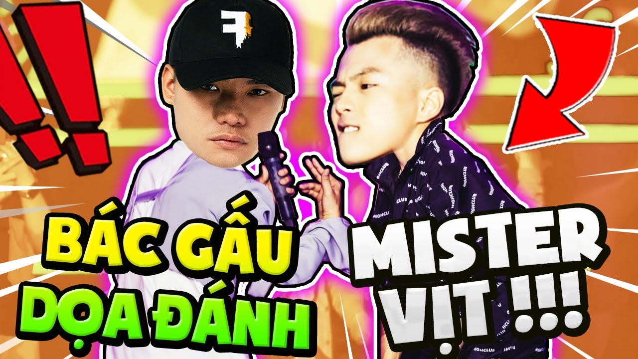 BÁC GẤU DỌA ĐÁNH VỠ MỒM MRVIT | REACTION ĐẠI CHIẾN RAP HERO TEAM SIMMY VÀ CÔ NGÂN FREE FIRE !!!
