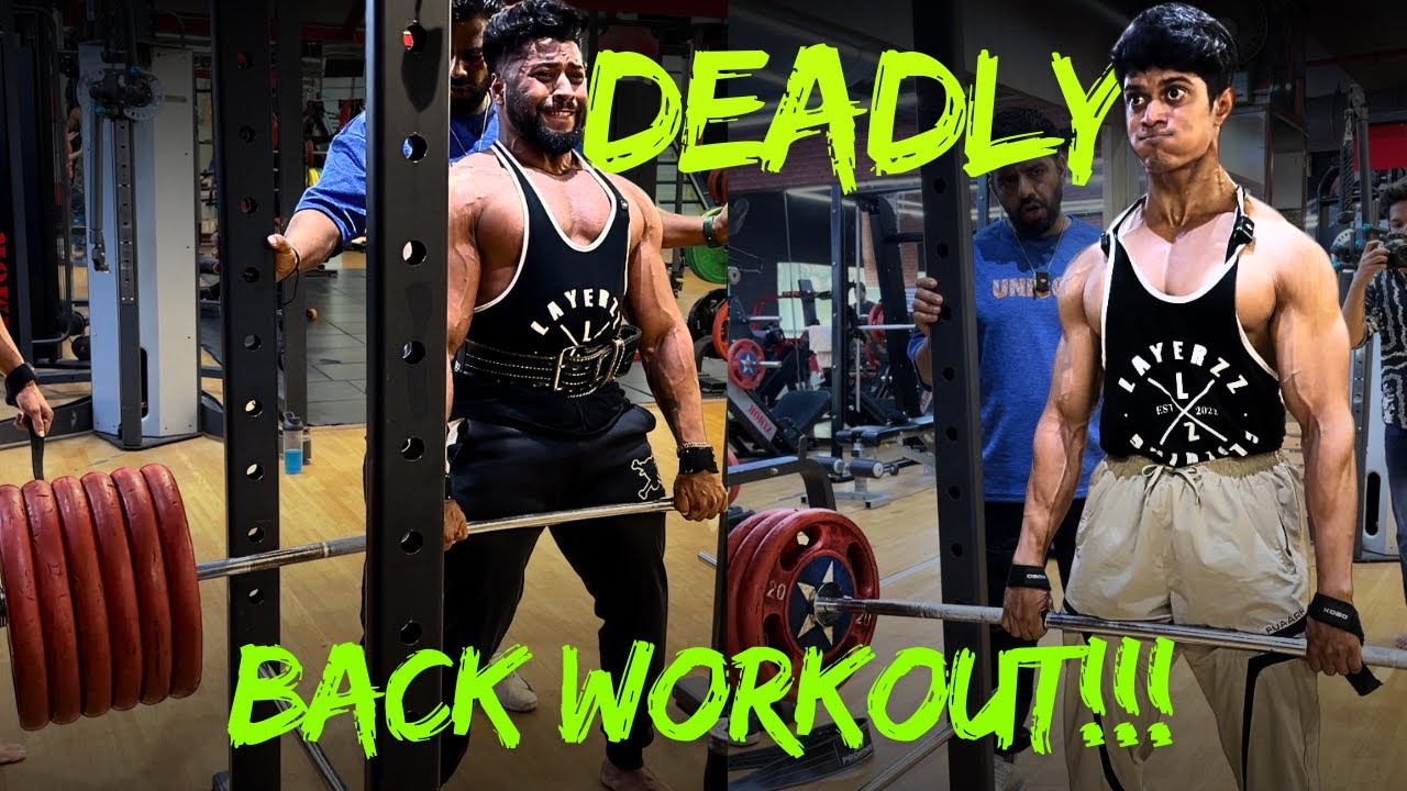 DEADLY BACK WORKOUT WITH @Abhishek Yadav & @Deon  | IFBB PRO SIDDHANT JAISWAL |