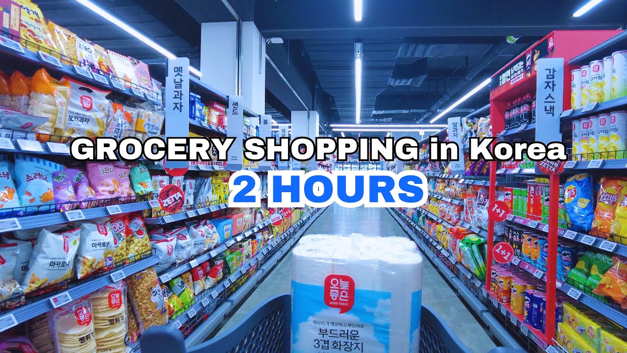 Grocery Shopping in Korea | 2 Hours Compilation | Supermarket Food with Prices | Shopping in Korea