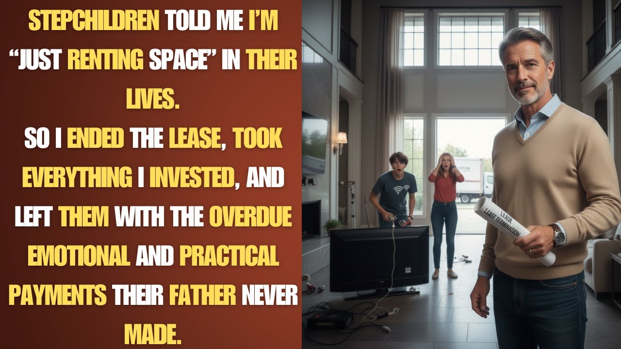 Stepchildren told me I’m “just renting space” in their lives. So I ended the - BEST REDDIT STORIES