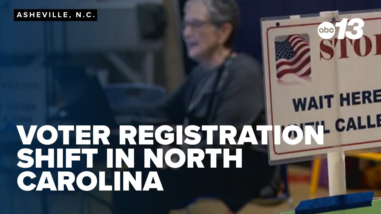 Voter registration shift in North Carolina