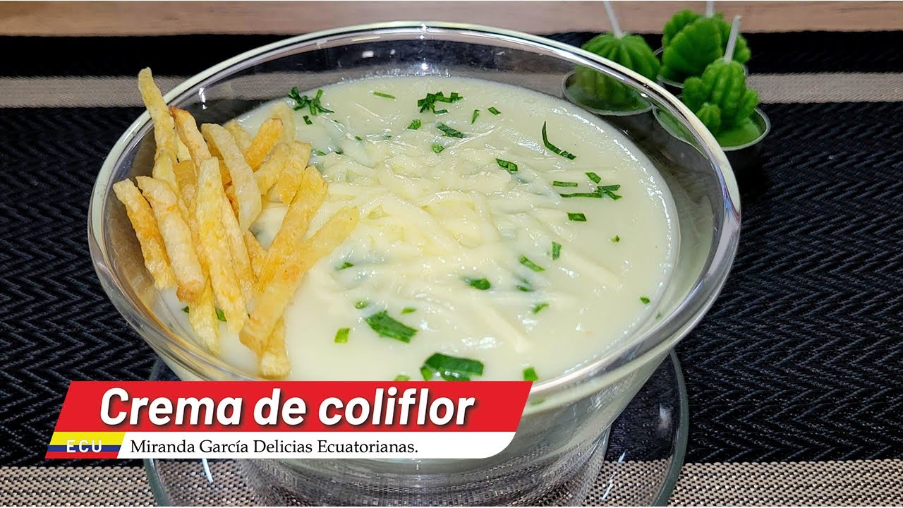 🍲DELICIOSA  CREMA DE COLIFLOR😘👌❤️🇪🇨♨️