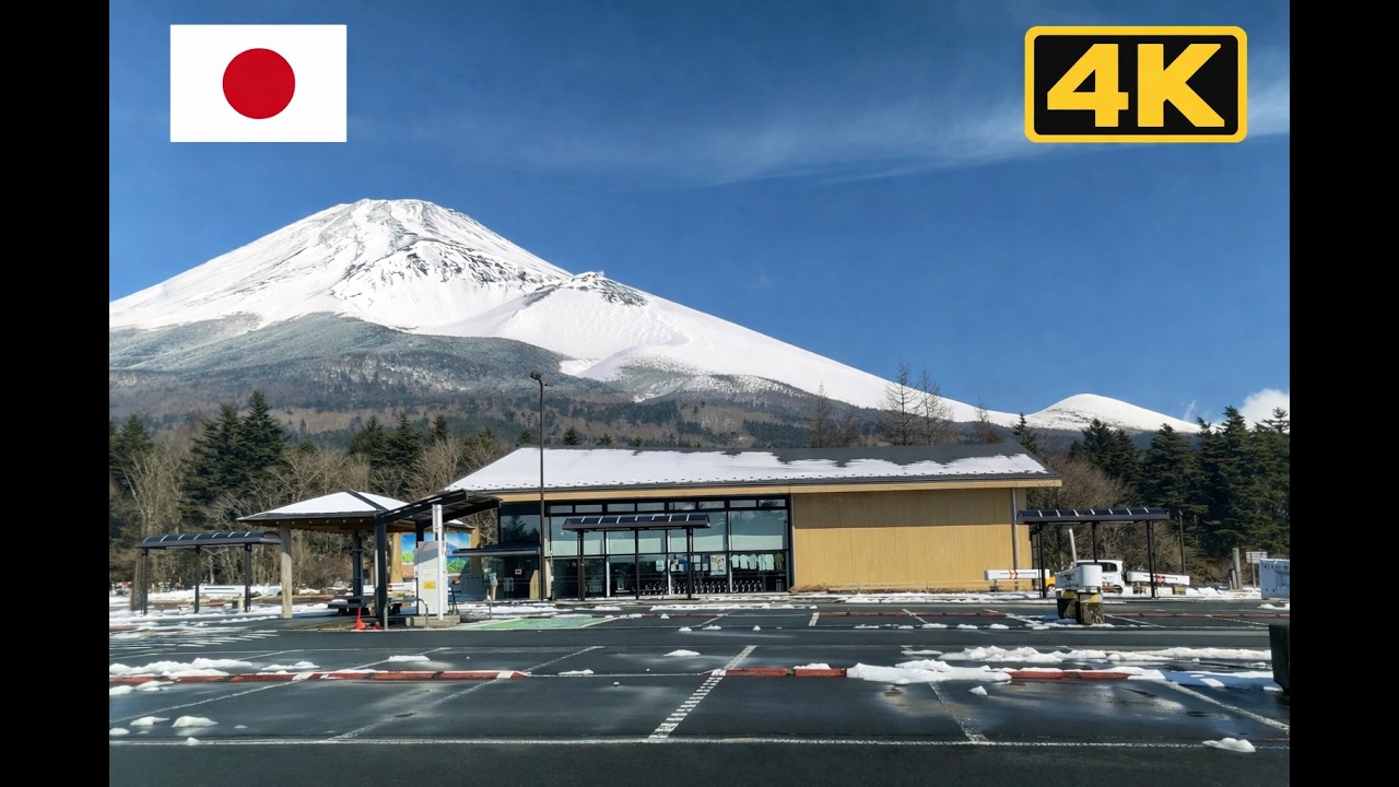 POV Drive Around Mount Fuji Japan | Fog, Snow & Finally a Clear Fuji View | 4K Scenic Drive