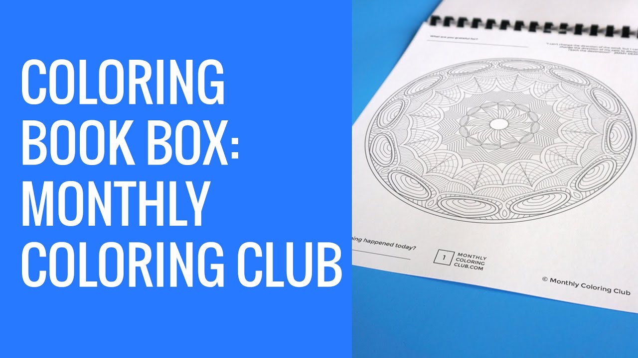Coloring Book Subscription - Monthly Coloring Club