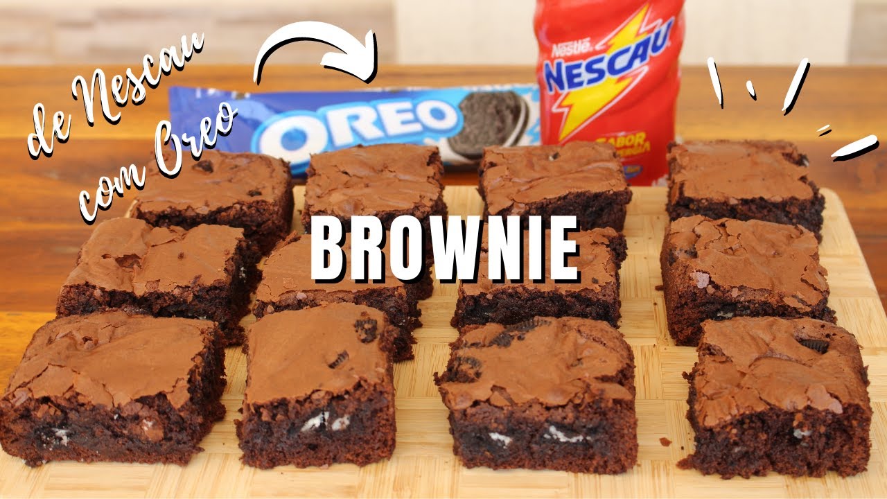 O MELHOR BROWNIE QUE VOCÊ JÁ COMEU! NESCAU COM OREO | Gostei do Gosto - Receitas