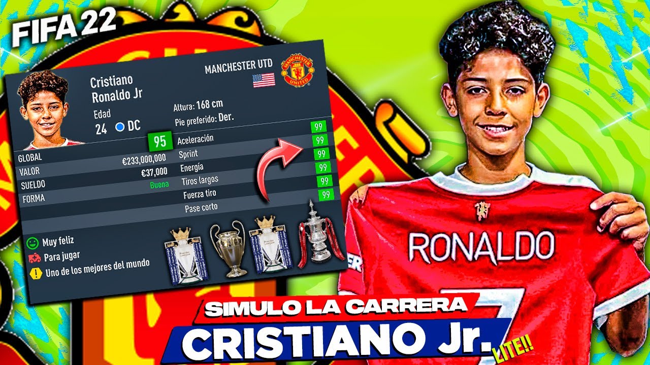 🔥CRISTIANO RONALDO Jr. в режиме карьеры FIFA 22 LITE!!