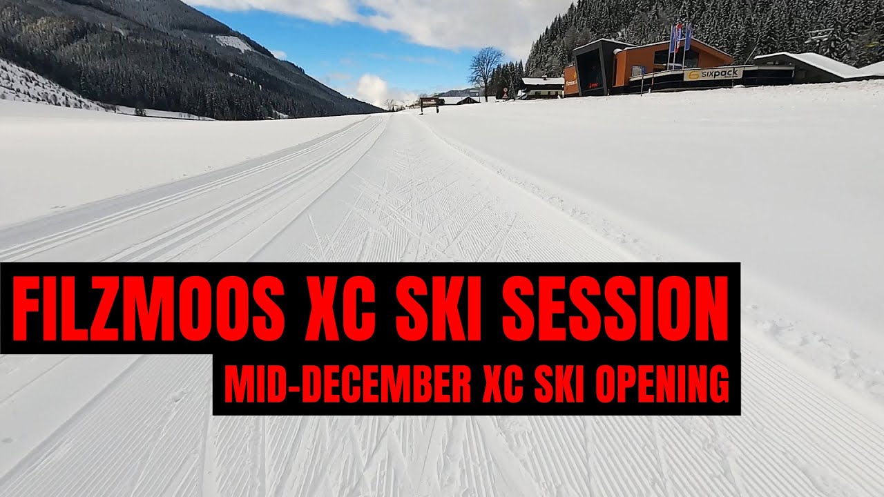 Filzmoos mid-December XC ski session after snowfall | Austria | POV