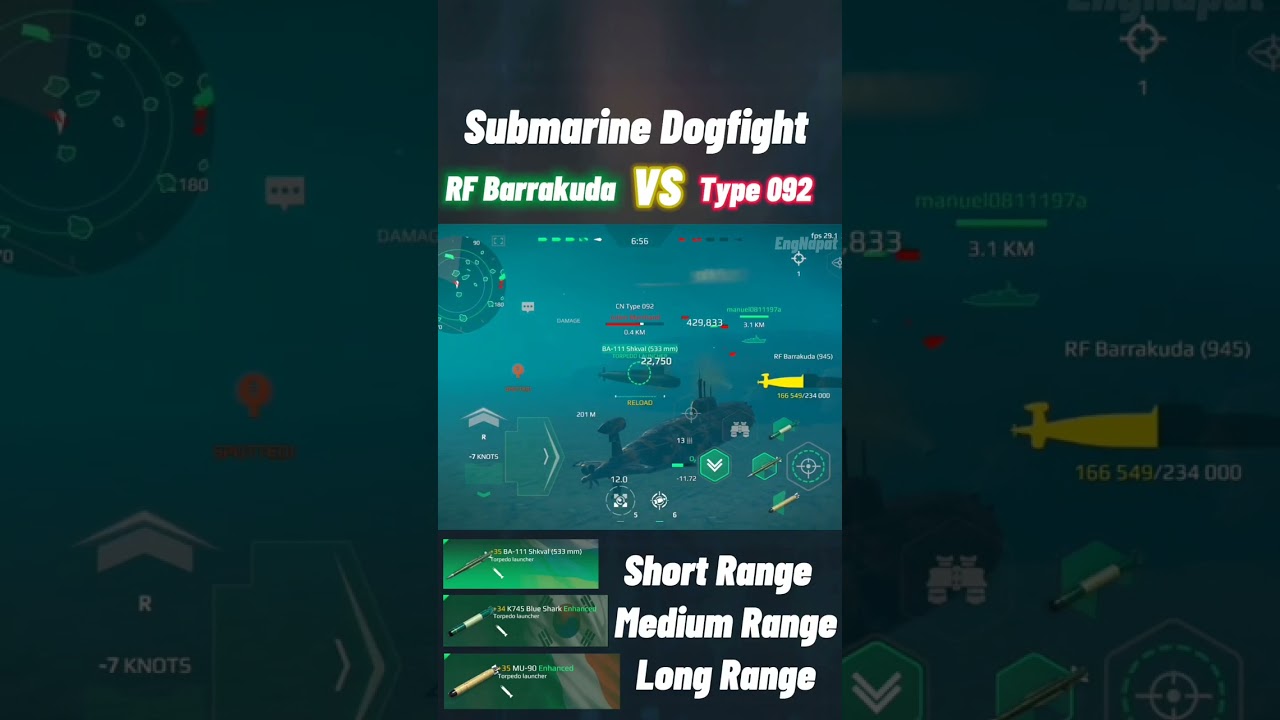 MW - RF Barrakuda VS Type096 Dogfight 😲