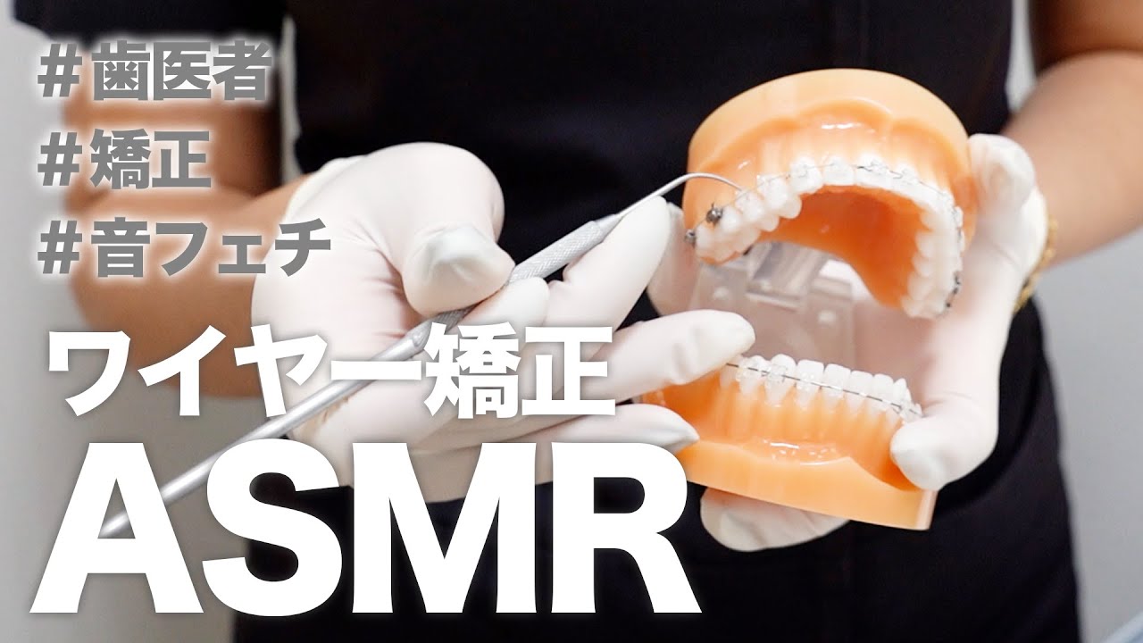 【ASMR】歯医者さんがするワイヤー矯正の音👂【名古屋茶屋歯科・矯正歯科】