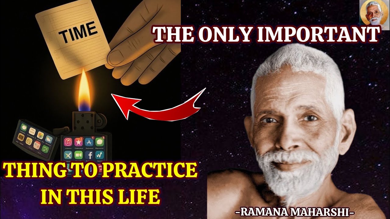 Ramana Maharshi Said: The Only Important Thing To Practice In This Life #selfinquiry