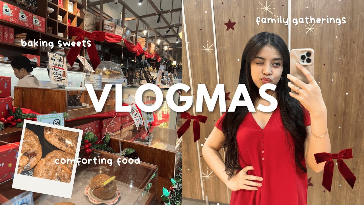 VLOGMAS 🎄✨| Christmas Eve GRWM, Cozy Baking, Brunch Keluarga, Secret Santa (ID/EN)