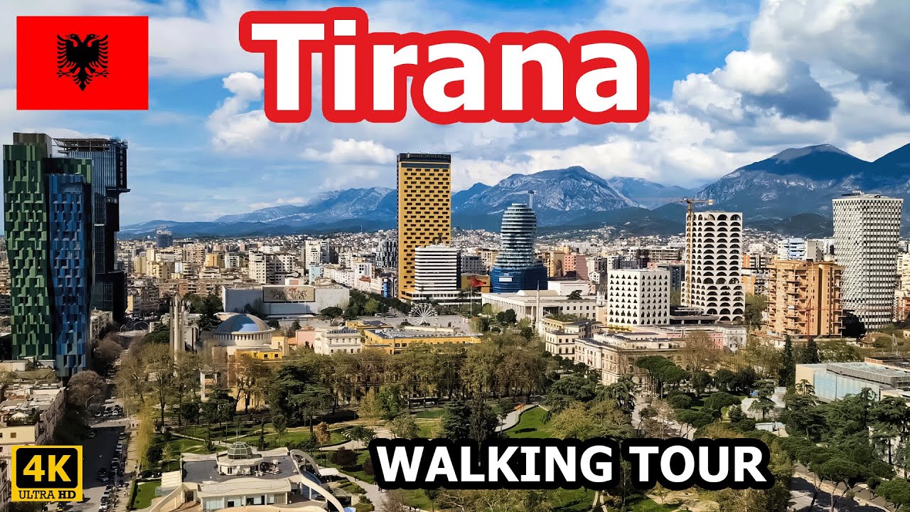 TIRANA, Albania Walking Tour 🇦🇱 | 4K