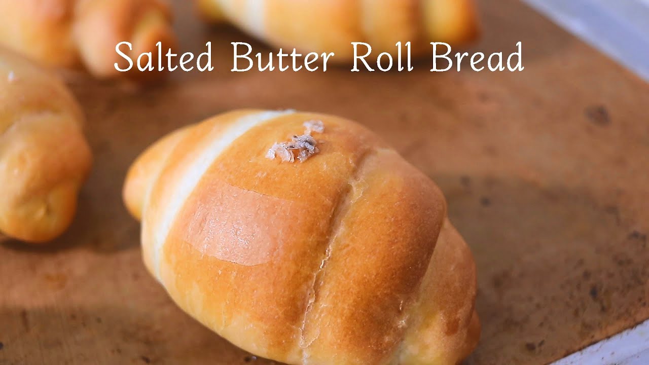 (no-knead bread)Salted Butter Roll Bread/소금빵 만들기/塩パン/칼로리식당