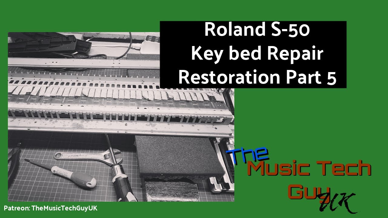 Roland S-50 - Key bed Repair - Restoration Part 5