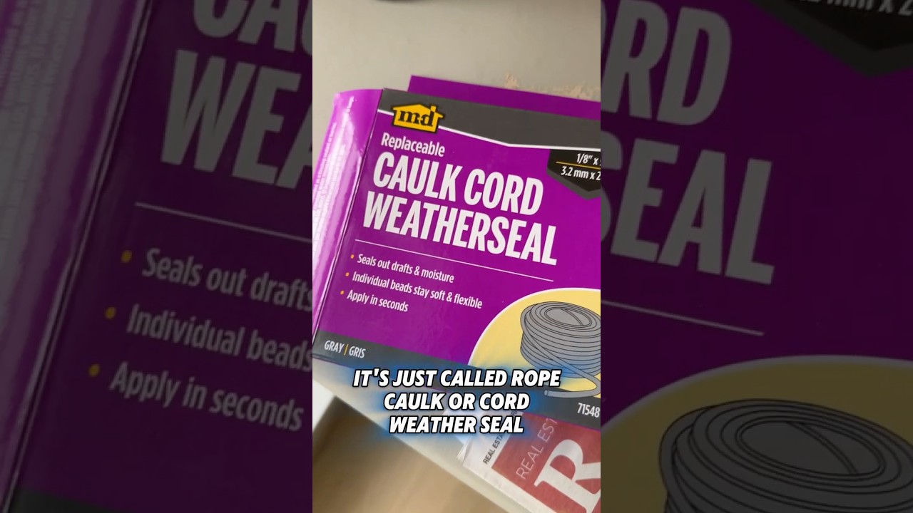 How to Seal Windows Cheaply with Rope Caulk to stop Freezing Air! #diy