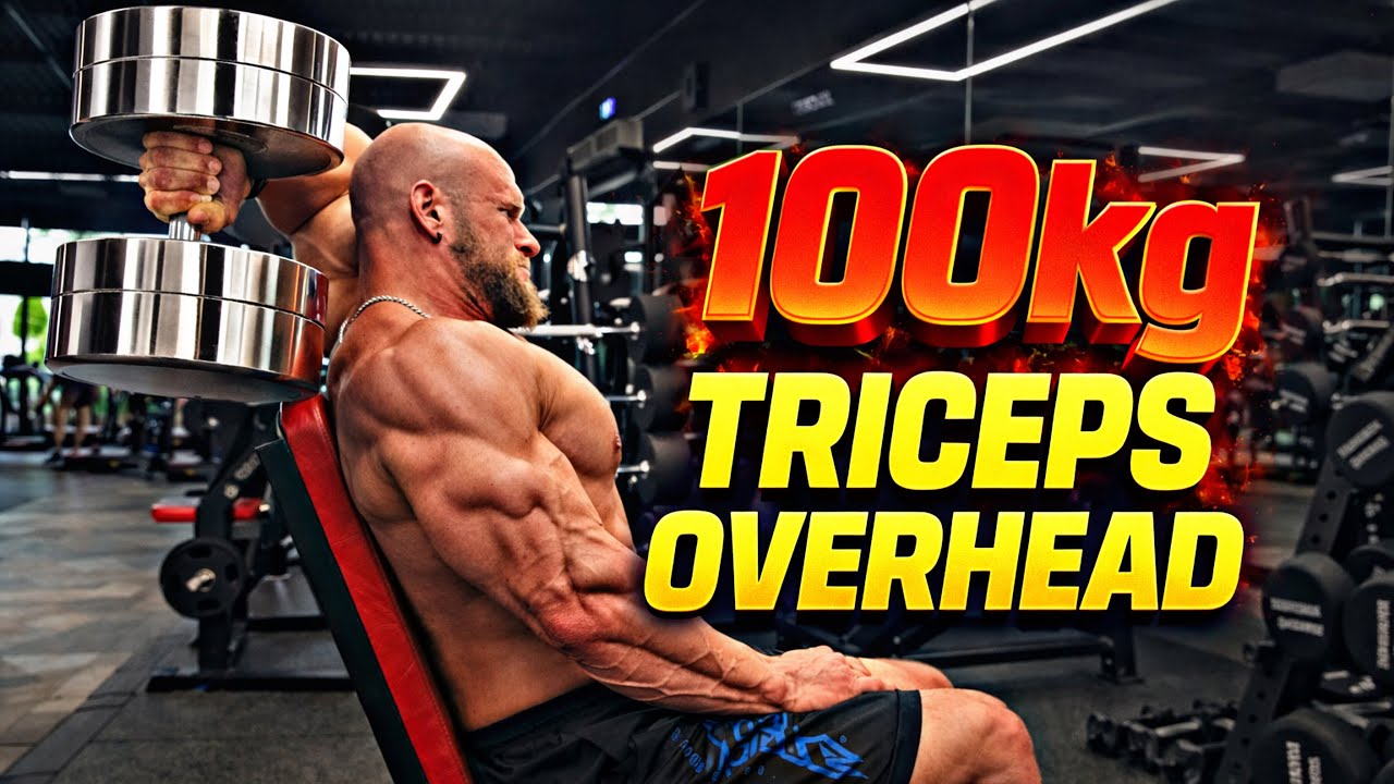 100kg Dumbbell TRICEPS OVERHEAD for Reps