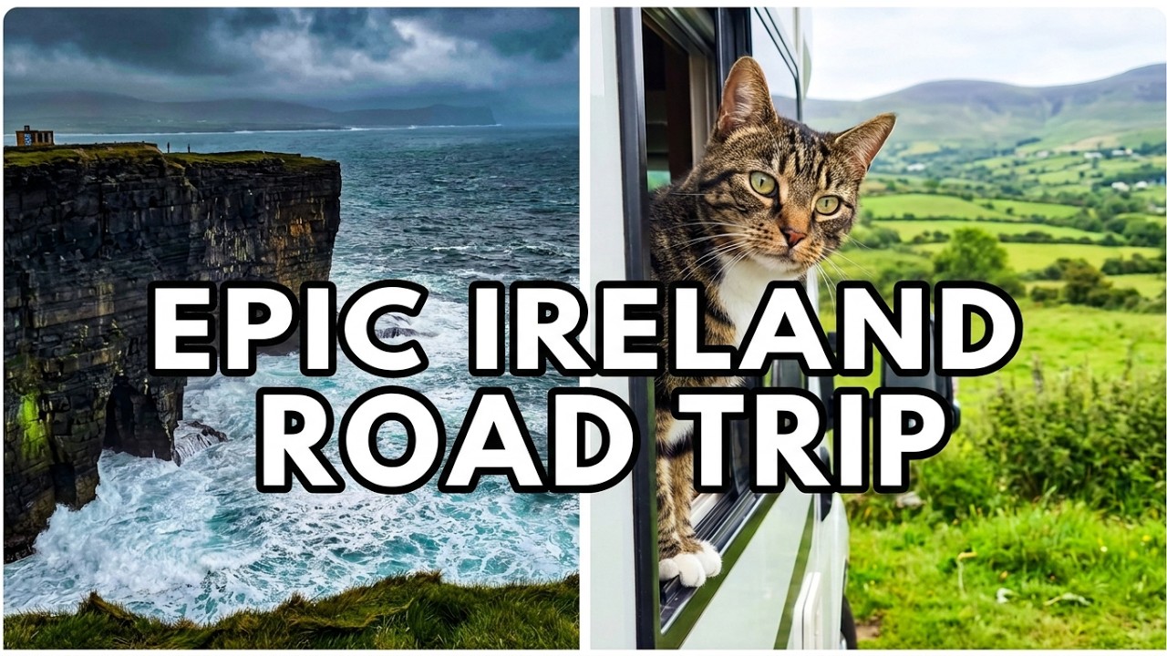 Epic Irish Road Trip | Van life with our cat Milo 🇮🇪 😺