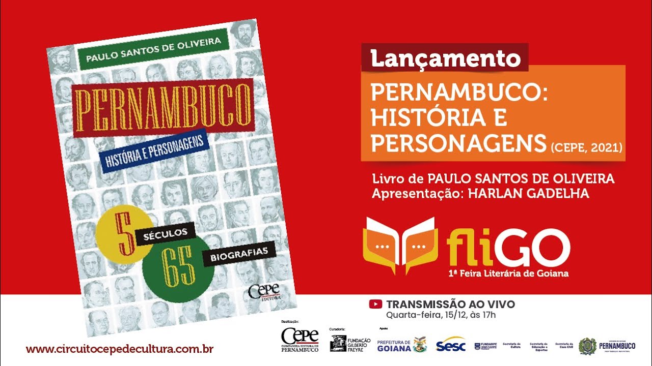 Lançamento: PERNAMBUCO: HISTÓRIA E PERSONAGENS (CEPE, 2021)