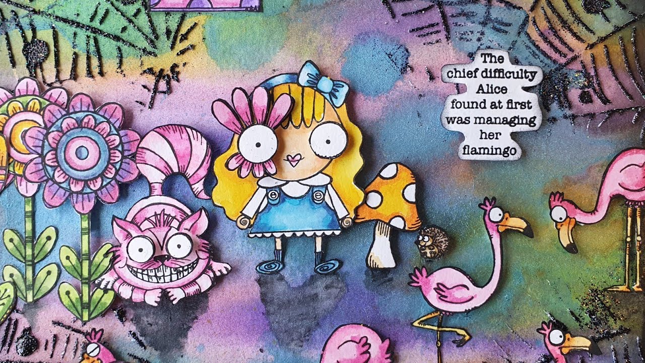 #aallandcreate DT Project! A mixed media art journal page with #distress Inks, Paint and Sprays!