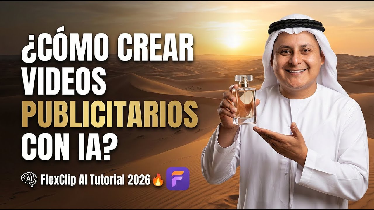 &iquest;C&Oacute;MO CREAR VIDEOS PUBLICITARIOS CON IA? FlexClip AI Tutorial 2026 🔥