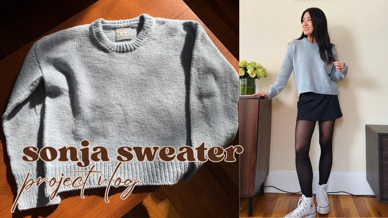 this is exactly how long it takes me to knit a sweater