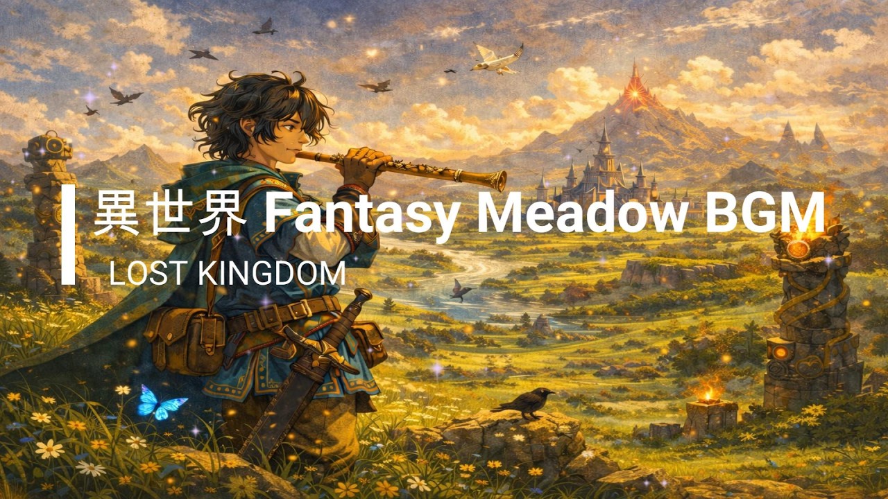 【異世界ケルト音楽】風に導かれるケルトの旋律｜作業用・勉強BGM｜Celtic Melodies of the Sky Kingdom | Fantasy Study & Relaxing Music