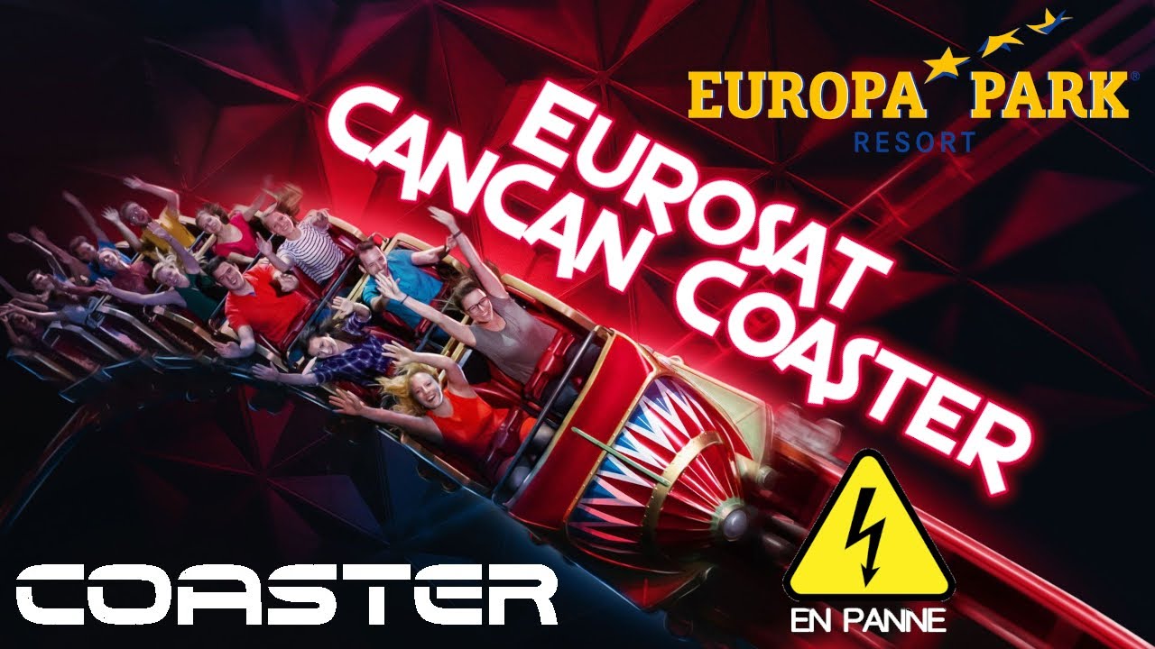 EN PANNE DANS L'EUROSAT CANCAN COASTER A EUROPA PARK !!!!