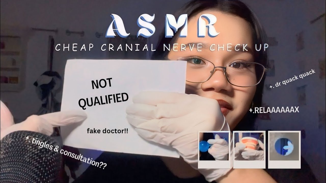ASMR | Cheap Cranial Exam w/ a Fake Doctor [ Scratch, Taps, Visual ] 🇵🇭