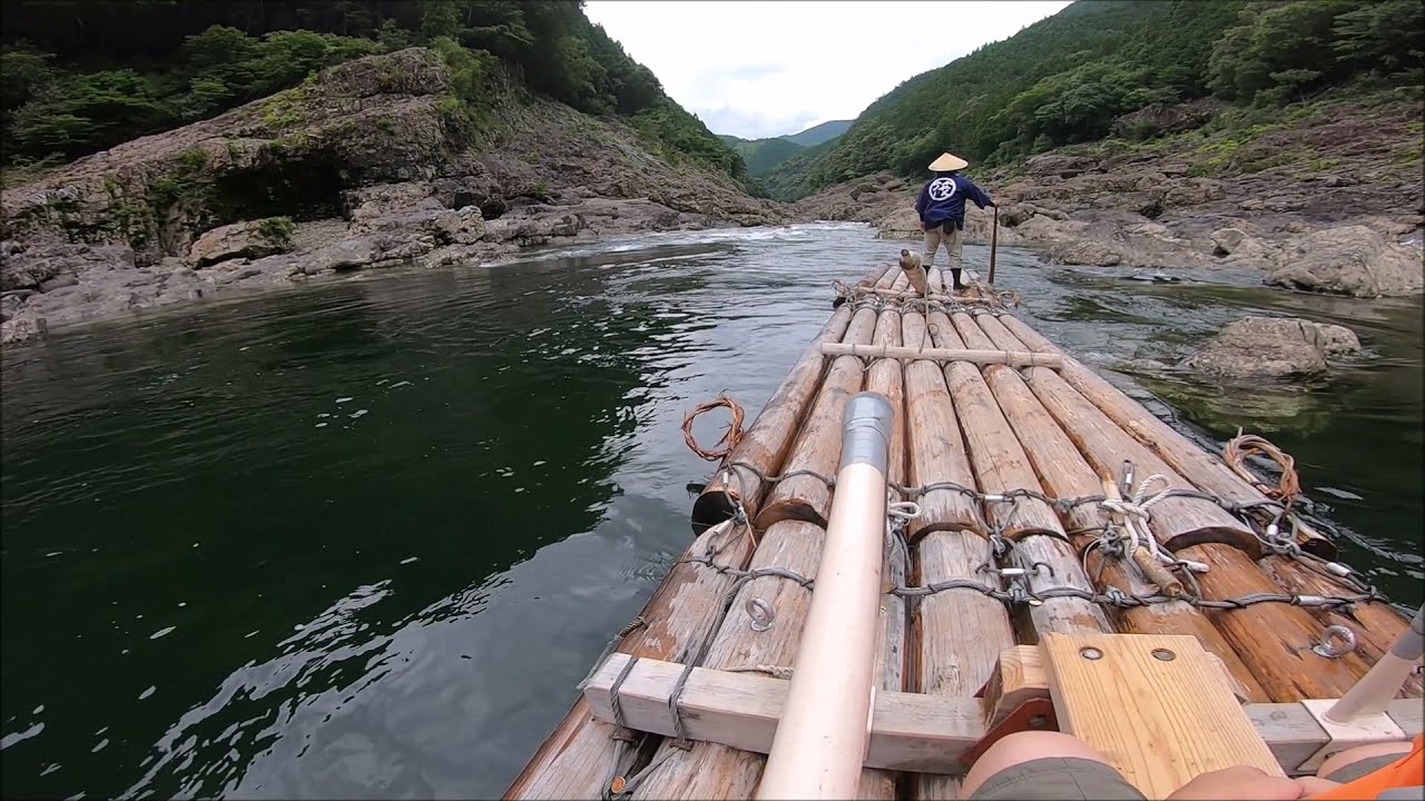 【筏下り】豪雨後で大迫力【北山村】