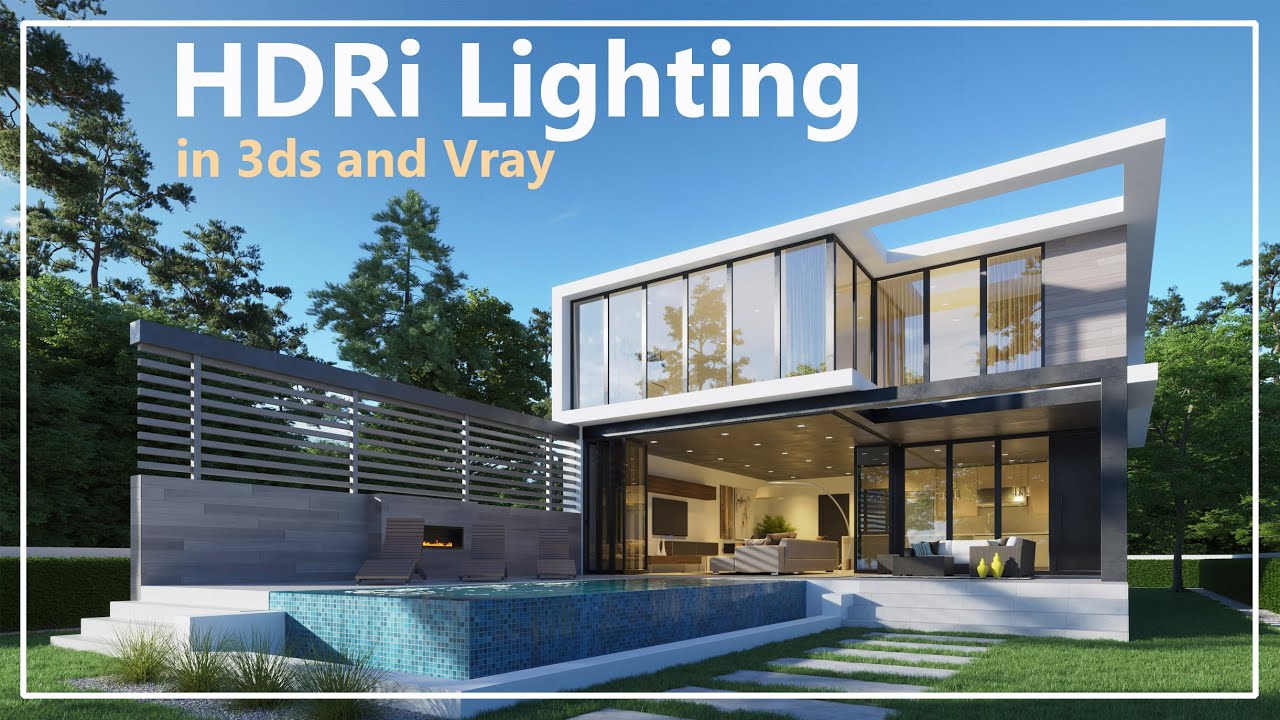 HDRI lighting tutorial.  How to use HDR images to illuminate your exterior and interior scenes.
