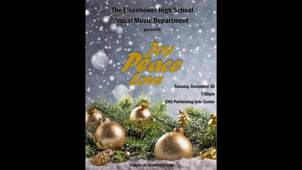 Utica Eisenhower HS Choirs with Malow JHS and Shelby JHS - Joy Peace Love - Holiday Concerts 2019