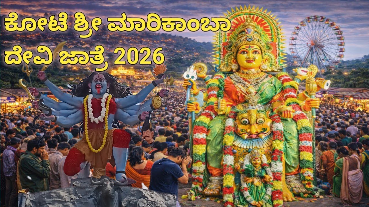 ಕೋಟೆ ಶ್ರೀ ಮಾರಿಕಾಂಬಾ  ಜಾತ್ರೆ 2026  marikamba jatre || jatre vlog