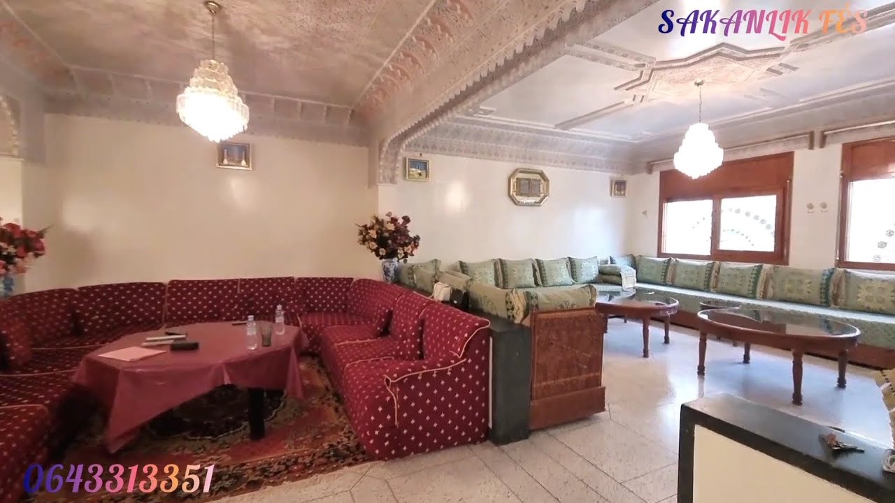 شقة ممتازة بواجهتين للبيع بفاس حي طارق 1 بالطابق الأول بالأثاث أو بدونه APPARTEMENT À VENDRE À FÉS