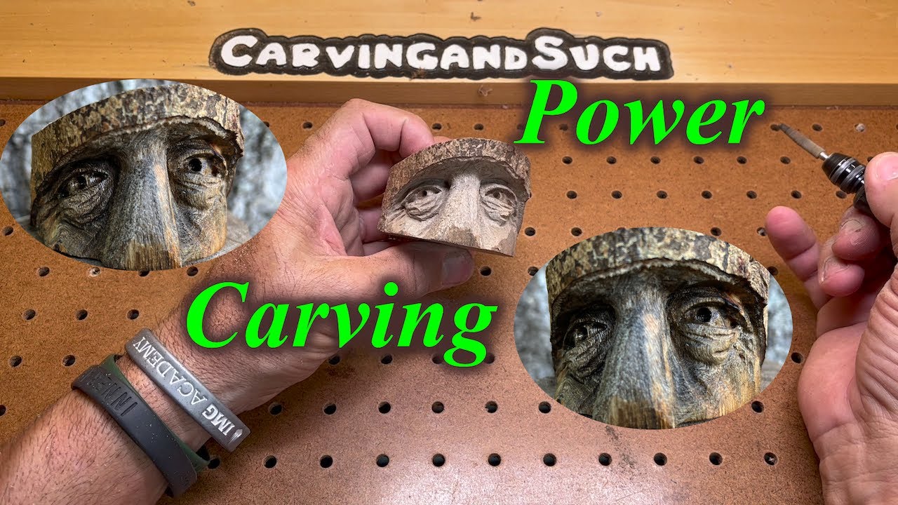 Creating Eyes Power Carving with Dremel